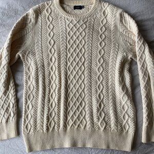 J Crew Fisherman Sweater Crewneck